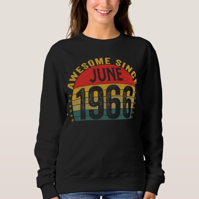 Sudadera Increíble desde junio de 1966: 57º cumpleaños de m (Anverso)