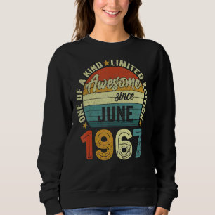 Sudadera Increíble desde junio de 1967 55 años de edad 55 a