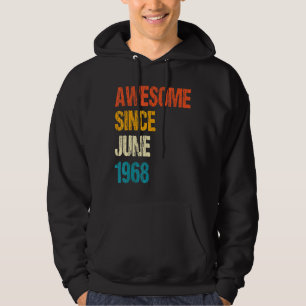 Sudadera Increíble desde junio de 1968 54º cumpleaños 54 añ
