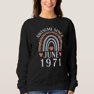 Sudadera Increíble Desde Junio De 1971 Para Mujeres Y Hombr