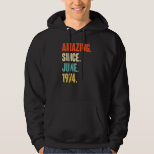 Sudadera Increíble desde junio de 1974 48 años de edad 48º