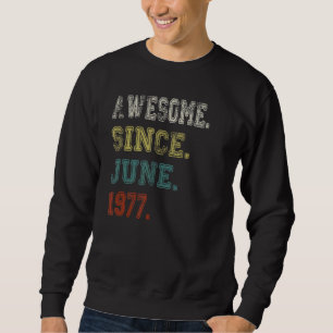 Sudadera Increíble desde junio de 1977 45 años de edad 45 a