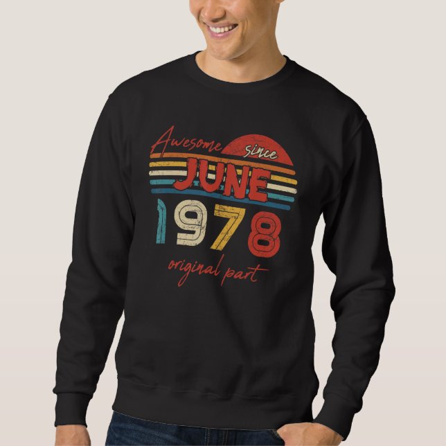 Sudadera Increíble desde junio de 1978 Parte Original (Anverso)