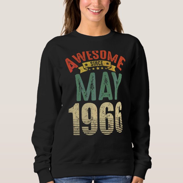 Sudadera Increíble desde mayo de 1966, 56 años, cumpleaños (Anverso)