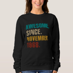 Sudadera Increíble desde noviembre de 1968 cumpleaños vinta