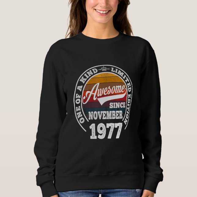 Sudadera Increíble desde noviembre de 1977 45º cumpleaños 4 (Anverso)
