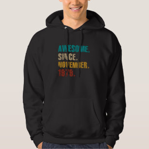 Sudadera Increíble desde noviembre de 1979 cumpleaños vinta