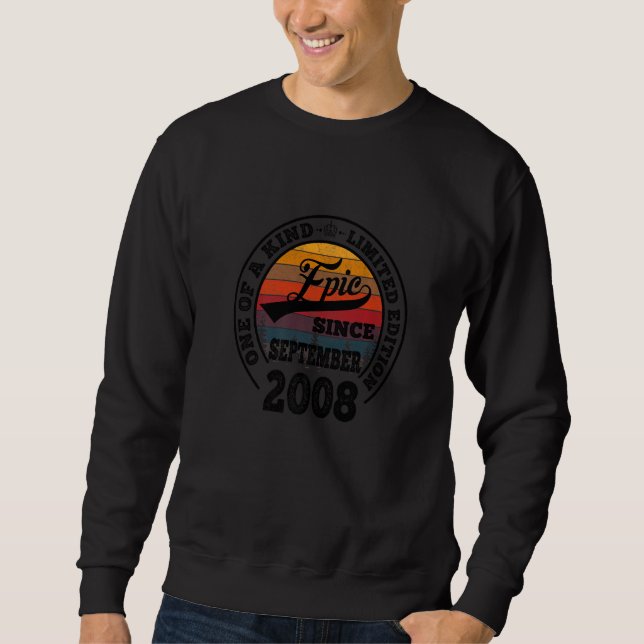 Sudadera Increíble desde septiembre de 2008 14º cumpleaños  (Anverso)