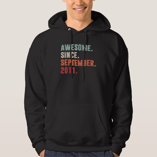 Sudadera Increíble desde septiembre de 2011 11º cumpleaños  (Anverso)