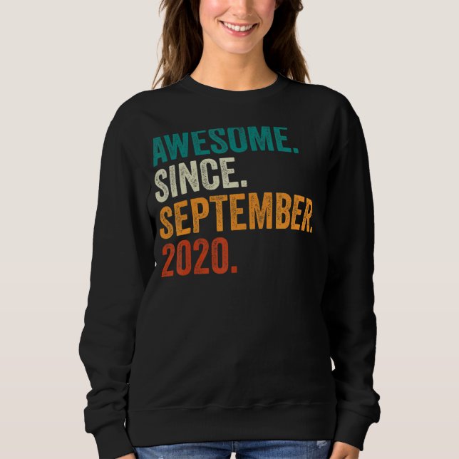 Sudadera Increíble desde septiembre de 2020, segundo cumple (Anverso)
