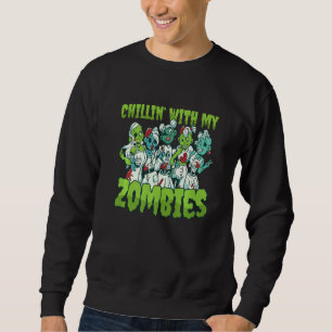 Sudadera Increíble disfraz de Chicas Zombie Espeluznantes r