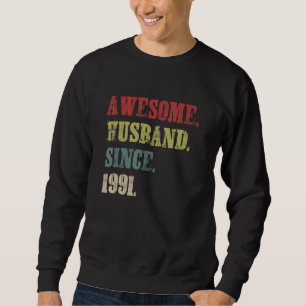 Sudadera Increíble marido desde el 31 aniversario del Boda