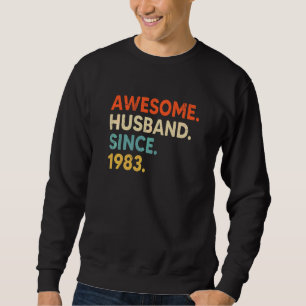 Sudadera Increíble marido desde el 39 aniversario del Boda