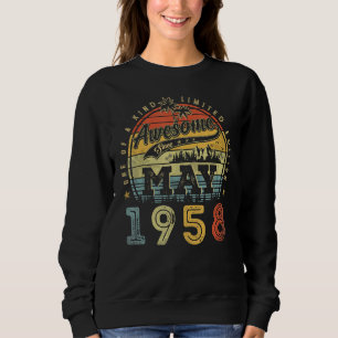 Sudadera Increíble persona de 65 años desde mayo de 1958 Cu