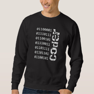 Sudadera Increíble Programador En Código Binario Lo Profesi