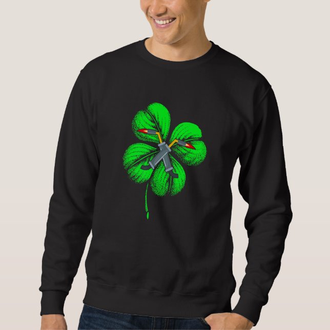 Sudadera Increíble Saint Patrick S Day Welder Shamrock Gorr (Anverso)