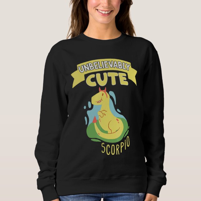 Sudadera Increíblemente Scorpio Rótulo Zodiaco Horoscope Di (Anverso)