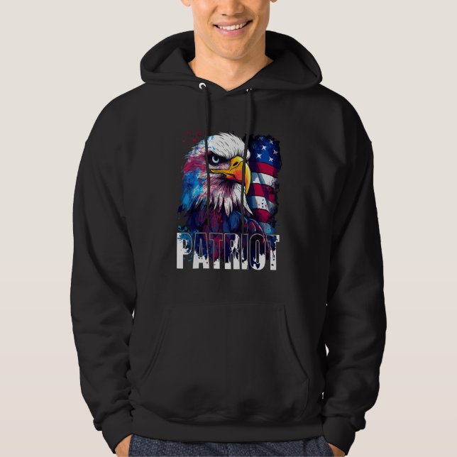 Sudadera Independence Day Patriotic 4th July Eagle USA Amer (Anverso)