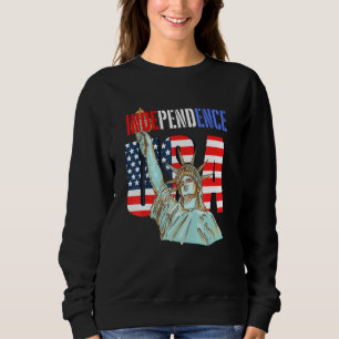Sudadera Independencia Estados Unidos América Estatua Patri
