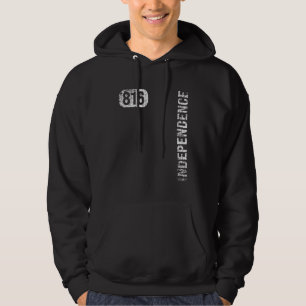 Sudadera Independencia Missouri 816 Código de Área Vintage 