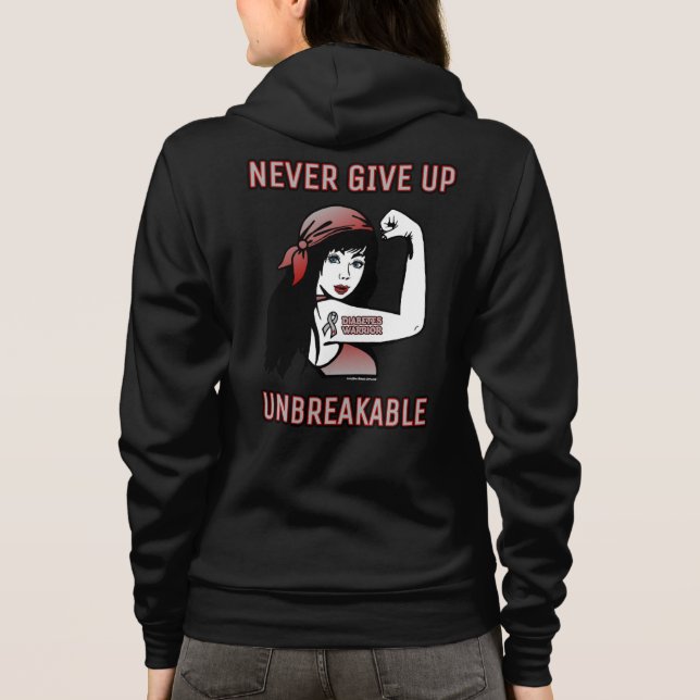 Sudadera INDESAYUNABLE... diabetes (Reverso)