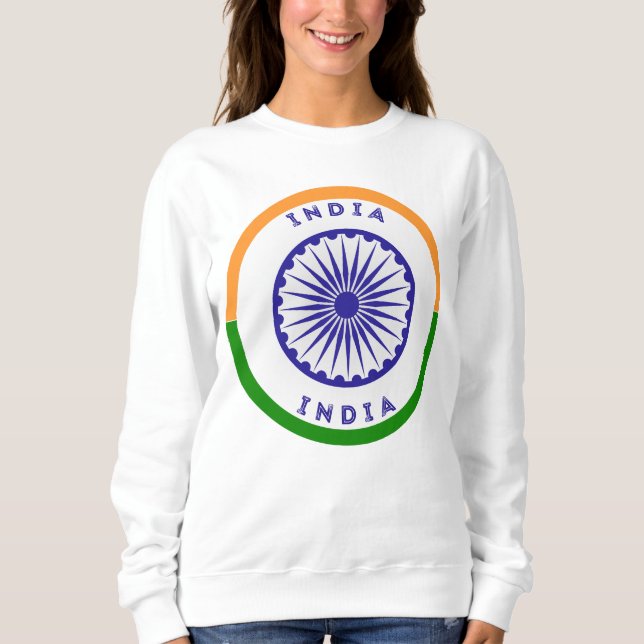 Sudadera India Ashoka Chakra Circle Shape (Anverso)