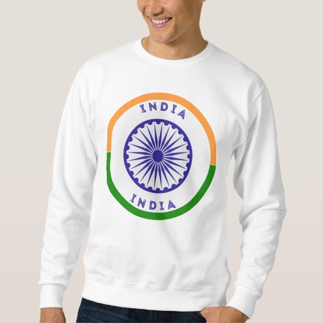 Sudadera India Ashoka Chakra Circle Shape (Anverso)