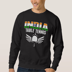 Sudadera India Tenis de Mesa Orgulloso partidario del Ping