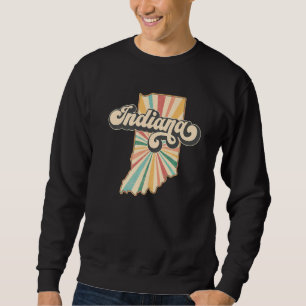 Sudadera Indiana Estado Hogar US Vintage Retro País Patrio