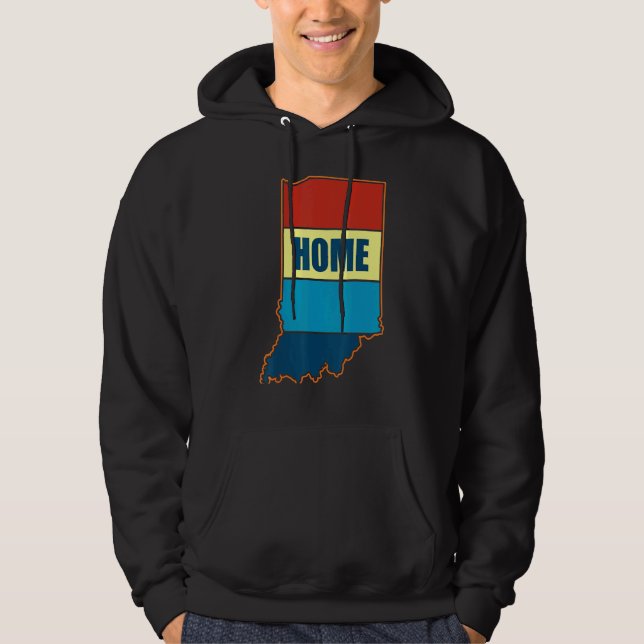 Sudadera Indiana Home State Retro Bean Bag Skyline (Anverso)