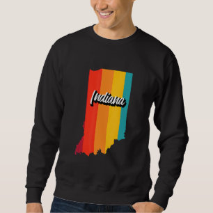 Sudadera Indiana Retro Vintage Rayas Indiana Estado De EE.