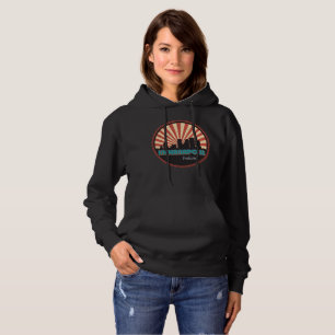 Sudadera Indianápolis Indiana Skyline Retro 80