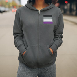 Sudadera Indicador de Orgullo Asexual de Gradiente - Bander
