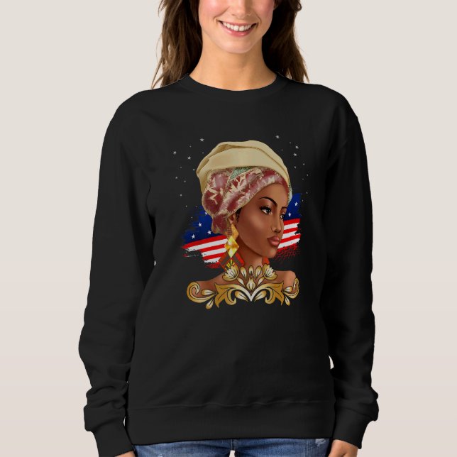 Sudadera Índice de Mes de Historia Negra de mujer Chica de  (Anverso)