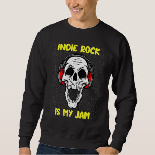 Sudadera Indie Rock Es Mi Pasión - Cráneo Y Auriculares
