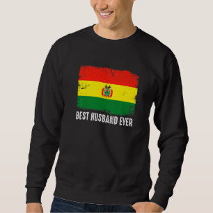 Sudadera Indignación por la bandera boliviana mejor esposo 