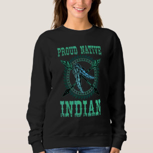 Sudadera Indio americano Orgulloso Plumas indias nativas 1
