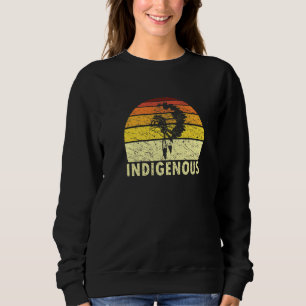 Sudadera Indio nativo americano de guerra retro indígena Bo
