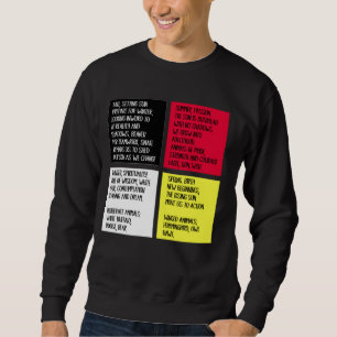 Sudadera Indios indígenas nativos con palabras de medicina