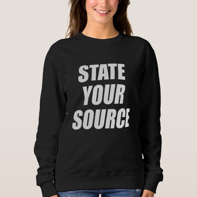 Sudadera Indique su gracioso eslogan humorístico sarcástico (Anverso)