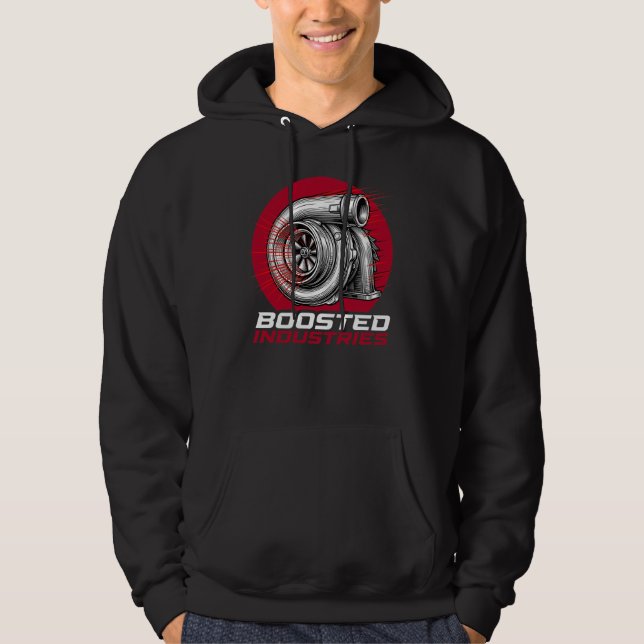 Sudadera Industrias Boosted Regalo Mecánico Turbo (Anverso)