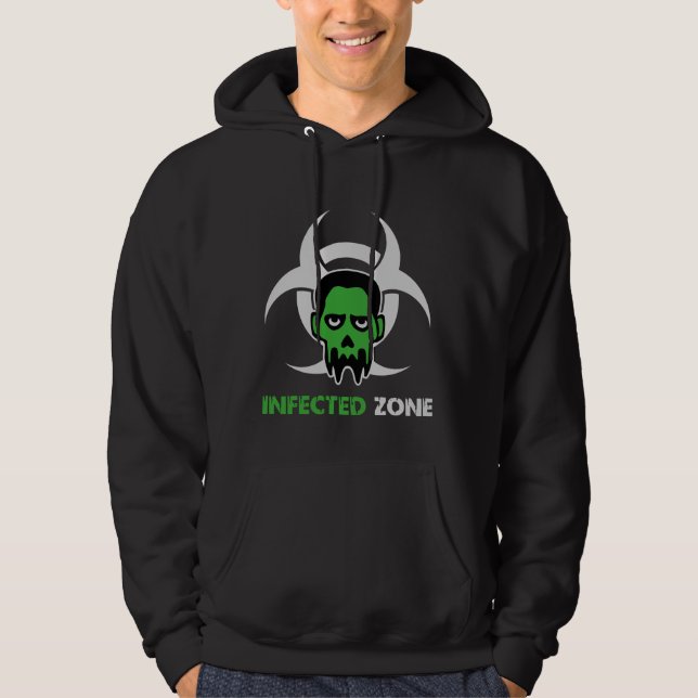 Sudadera Infected Area Zombie Warning (Anverso)