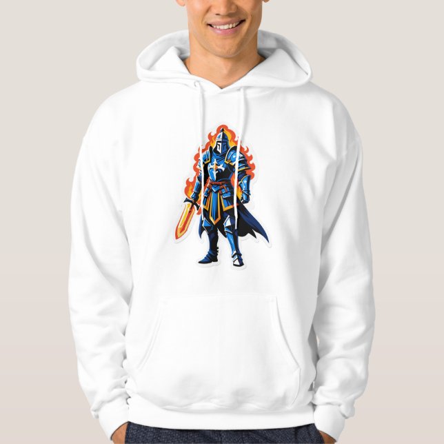 Sudadera Inferno Paladin – Flamebound Knight (Anverso)