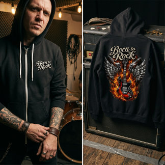 Sudadera Inferno Soul: Born to Rock Gothic Noir