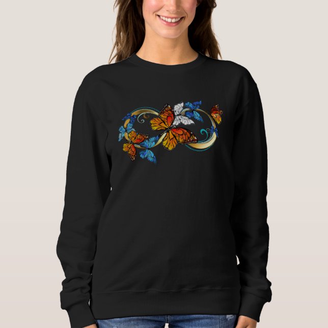 Sudadera Infinidad de Mariposas Monarca (Anverso)