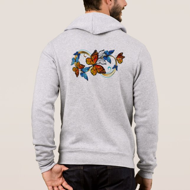 Sudadera Infinidad de Mariposas Monarca (Reverso)
