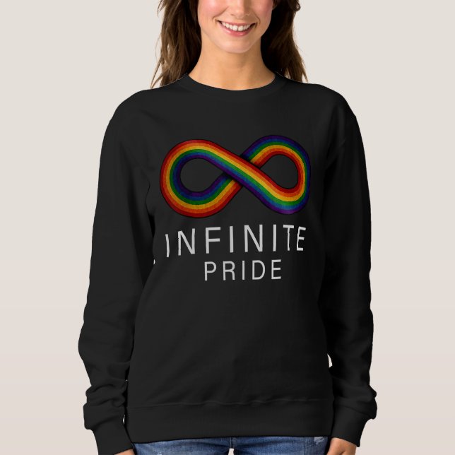 Sudadera Infinite Pride LGBT Support Rainbow Colour (Anverso)