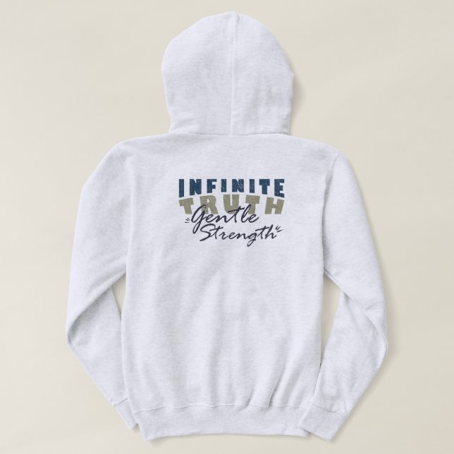 Sudadera Infinite Truth, Gentle Strength Men's Hoodies (Reverso del diseño)