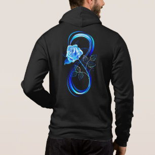 Sudadera Infinito brillante con rosa azul