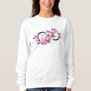 Sudadera Infinito con las flores de flores de Sakura Blosso